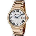 Rotary Men's 'Savannah' Rose Goldtone Stainless Steel Watch