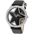 Thierry Mugler Women's Black Leather Watch