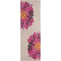 Hand-tufted White Bostor New Zealand Wool Rug (2'6 x 8')