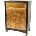 Gold Leaf Village Life Five Drawer Chest (China)