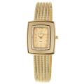 Skagen Women's 'Mesh' Stainless Steel Yellow Gold Plated Swarovski Crystals Watch