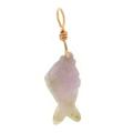 Mason Kay 14k Yellow Gold Lavender Jadeite Fish Pendant