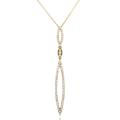 18k Yellow Gold 5/8ct TDW Diamond Necklace (H-I, VS1-VS2)