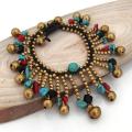 Tribal Dancer Mixed Material Jingle Bell Bracelet (Thailand)