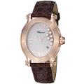 Chopard Women's 'Happy Sport Oval' Rose Gold Leather Watch