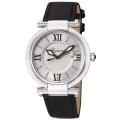Chopard Women's 'Imperiale' Silver Dial Black Satin Strap Watch