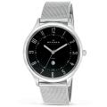 Skagen Men's Ultra Slim Black Dial Mesh Band Watch