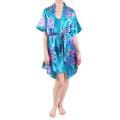 Hailey Jeans Co. Women's 2-piece Satin Robe/ Chemise Set