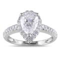 14k White Gold 1 3/4ct TDW Certified Diamond Ring (F, I1)