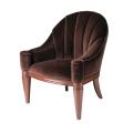 Antonio Chestnut Velvet Club Chair
