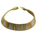 14k Tri-color Gold 7-inch Athina Bracelet