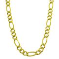 14k Yellow Gold Men's Solid 6.8-mm Figaro Link Necklace