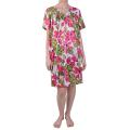 Journee Collection Women's Plus Floral Print Knee Length House Dress