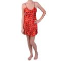 Hailey Jeans Co. Women's Heart Print Satin Chemise Nightie