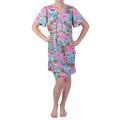 Journee Collection Women's Plus Floral Print Knee Length House Dress