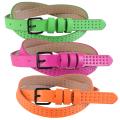 Journee Collection Women's Neon Pinhole Skinny Belt