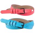 Journee Collection Women's Neon Pin Hole Skinny Belt