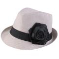 Journee Collection Women's Lightweight Ribbon Flower Accent Fedora