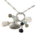 Freshwater Pearl Crystal, Onyx & Sterling Silver Necklace (Thailand)