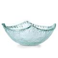 Medium Rustic Glass Square Bowl