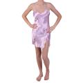 Hailey Jeans Co. Women's Flower Print Satin Chemise Nightie