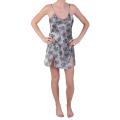 Hailey Jeans Co. Women's Flower Print Satin Chemise Nightie