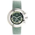 Croton Men's 'Chronomaster' Black Genuine Leather Watch