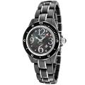 Lucien Piccard Women's 'Celano' Black Ceramic Stainless Steel Watch