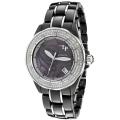 Lucien Piccard Women's 'Celano' Black Ceramic Stainless Steel Watch