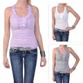 Journee Collection Junior's Knit Ruffled Tank Top