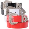 Journee Collection Women's Western Style Rhinestone Belt
