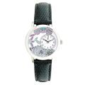 Croton Women's 'Croton' Black Leather Watch