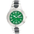 Croton Men's 'Super C' Stainless Steel and Black Rubber Watch
