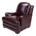 Giorgio Burgundy Leather Club Chair