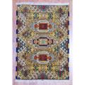 Indo Hand-knotted Kazak Yellow/ Ivory Wool Rug (2' x 3')
