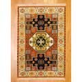 Indo Hand-knotted Kazak Orange/ Rust Wool Rug (3' x 5')