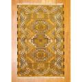Indo Hand-knotted Kazak Gold/ Ivory Wool Rug (3' x 5')