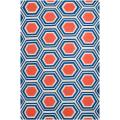 Jill Rosenwald Hand-woven White Faithful Wool Rug (5' x 8')