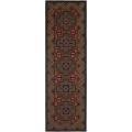 Hand-hooked Maze Wool Rug (2'6 x 6')