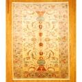 Afghan Hand-knotted Vegetable Dye Oushak Beige/ Light Brown Wool Rug (9'3 x 12'4)