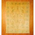 Egyptian Hand-knotted Vegetable Dye Oushak Beige/ Green Wool Rug (8'4 x 11')