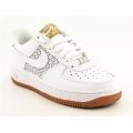 Nike Youth Kids Girls's Air Force 1 White Athletic (Size 3.5)
