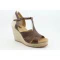 Yin Women's Panama Brown Sandals (Size 7)