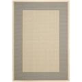 Poolside Grey/ Cream Indoor Outdoor Rug (4' x 5'7)