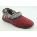 Acorn Women's Chinchilla Collar Red Casual Shoes (Size 6.5)