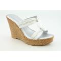 Damiani's Women's 2584S2 White Sandals
