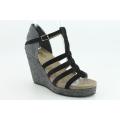Yin Women's Pepper Black Sandals (Size 8)