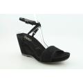 Yin Women's Liu Black Sandals (Size 9)