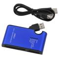 Blue 24-in-1 Memory Card Reader