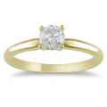 New! 14k Yellow Gold 1/2ct TDW Diamond Solitaire Engage